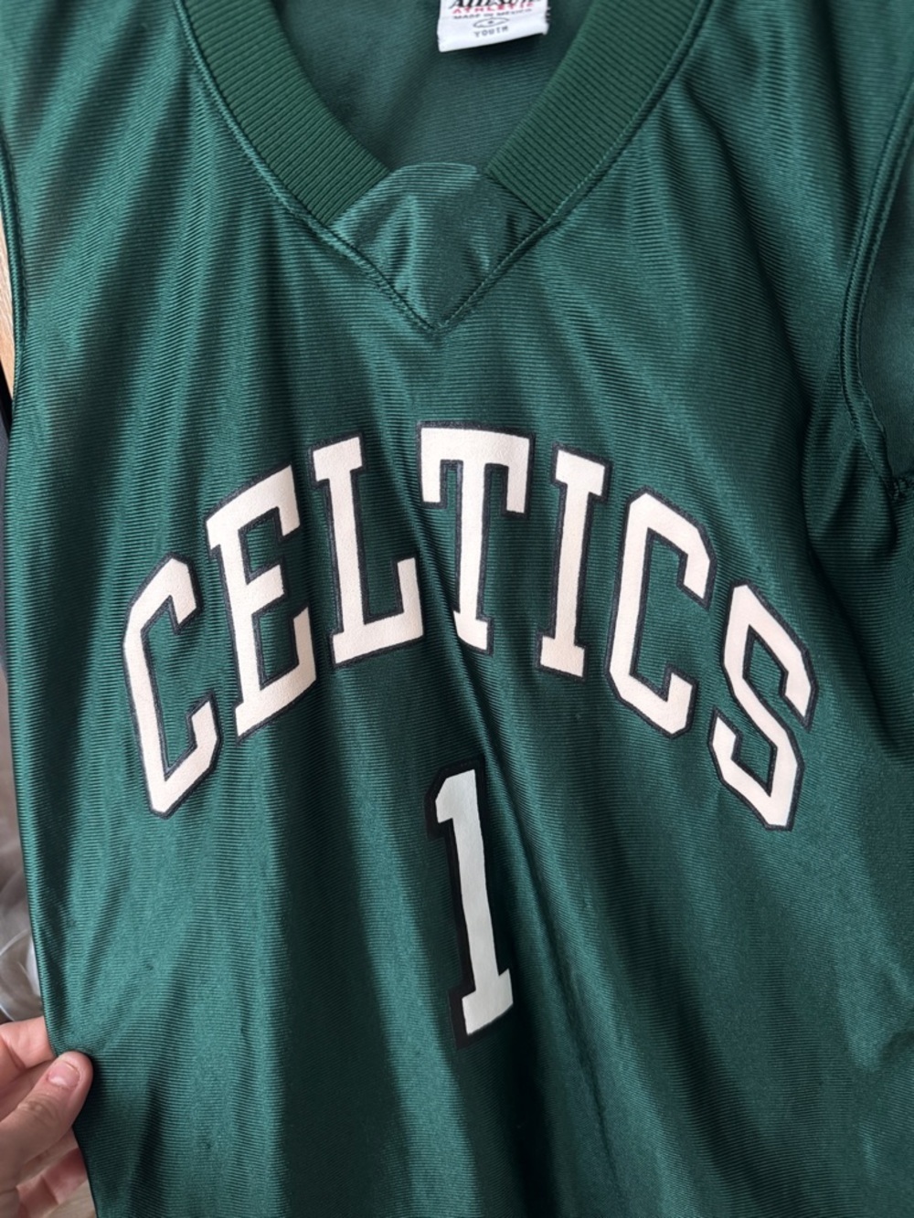 Vintage Boston Celtics Jersey #1 kids youth basketball NBA boys 90s - Picture 6 of 9